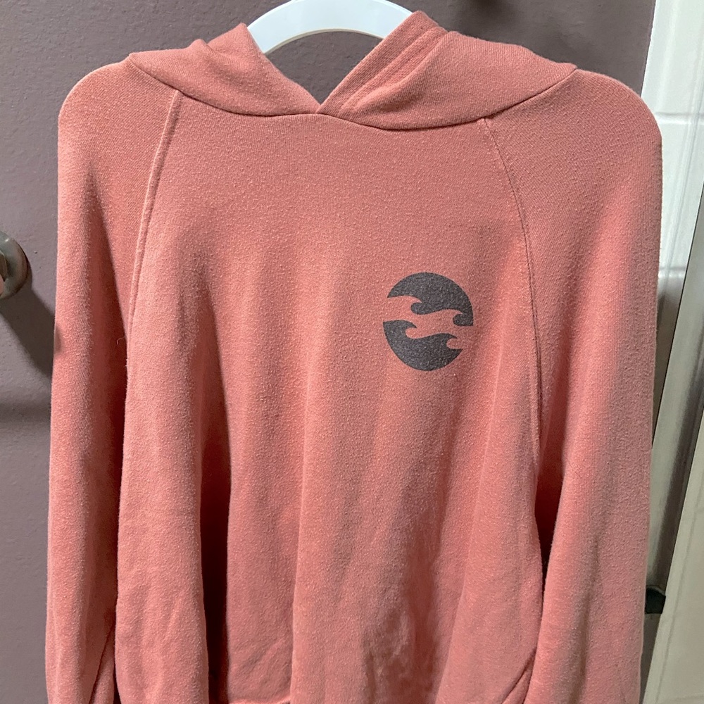 Maroon BilaBong Cropped Sweatshirt